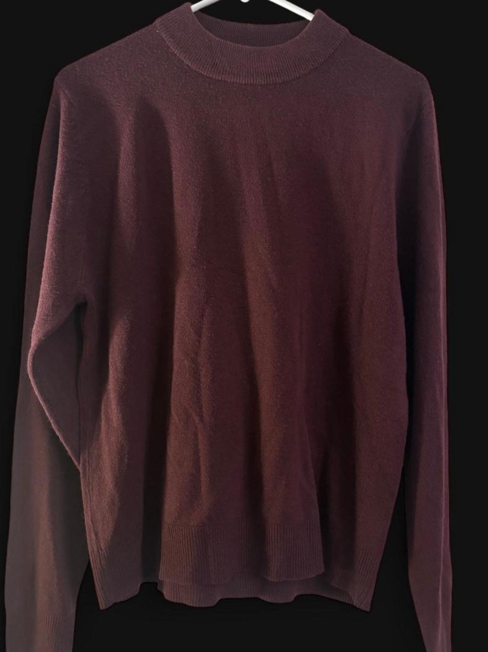 Sag Harbor Burgundy Crewneck Sweater